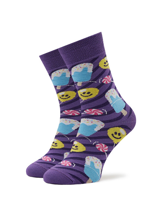 Zooksy Zooksy Skarpety wysokie unisex Mixtury Słodkości Fioletowy