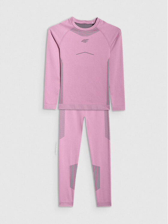 4F 4F Komplet bielizny termoaktywnej SKI UNDERWEAR Różowy jasny