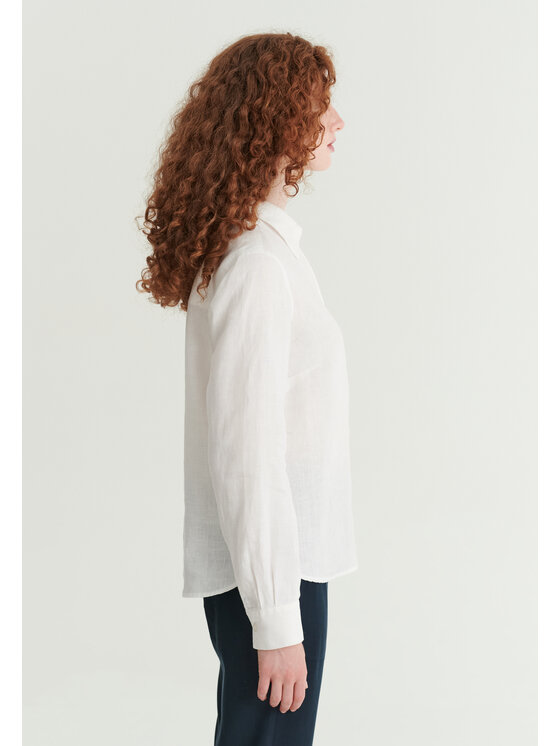 TATUUM TATUUM Halenka PARTU Krémová V-Neck Fit