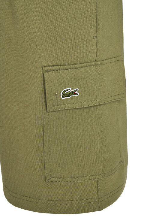 Lacoste Lacoste Szorty sportowe GH9743 Khaki Regular Fit