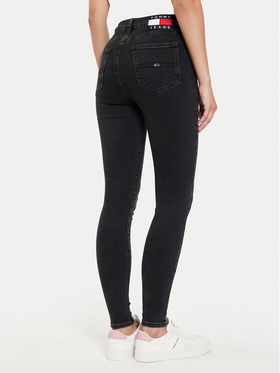 Tommy Jeans Tommy Jeans Jeansy Sylvia DW0DW16001 Czarny Skinny Fit