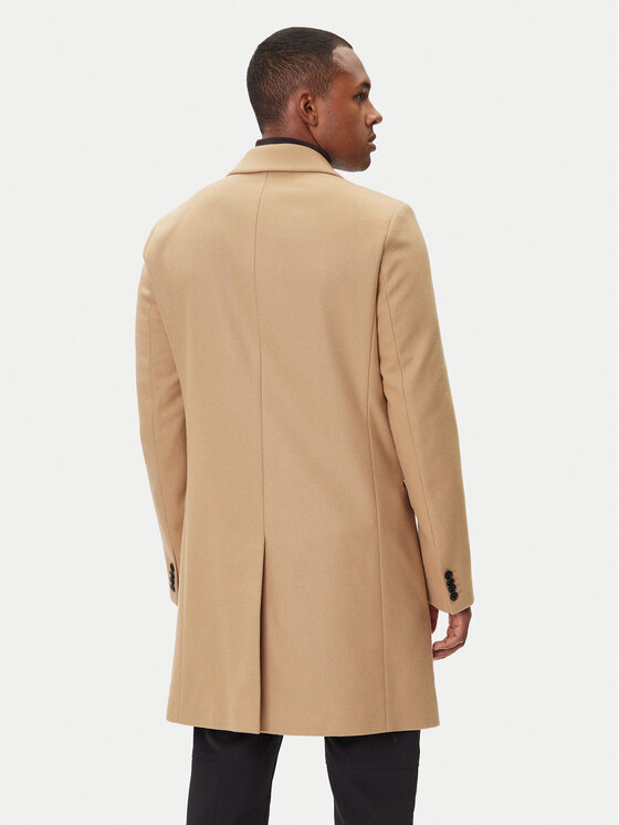 HUGO HUGO Vuneni kaput Migor2541 50546528 Bež Slim Fit