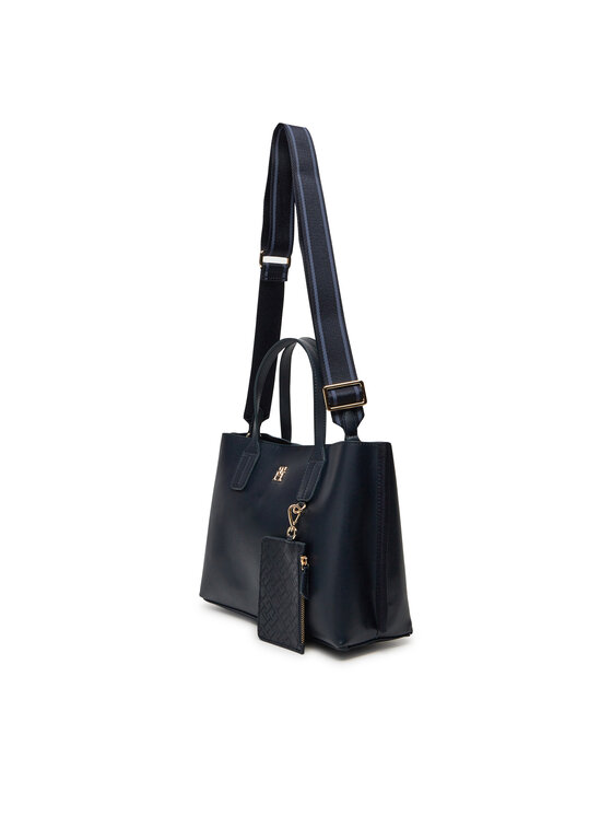Tommy Hilfiger Tommy Hilfiger Kabelka Th Distinct Mini Tote AW0AW17192 Tmavomodrá