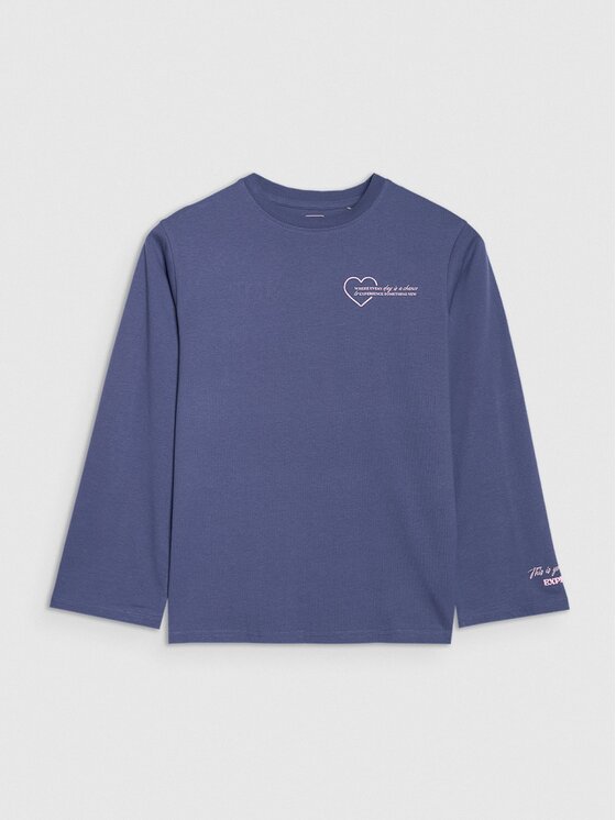 4F 4F Longsleeve 4FJRAW25TLONF589-33S Blu Oversize