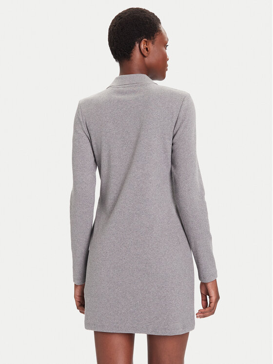 Calvin Klein Jeans Calvin Klein Jeans Každodenní šaty Monologo LV047D214G Šedá Slim Fit