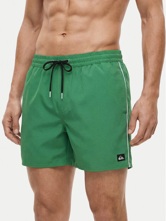 Quiksilver Quiksilver Plavecké šortky Stretch Piped Volley 16 EQYJV04211 Zelená Regular Fit