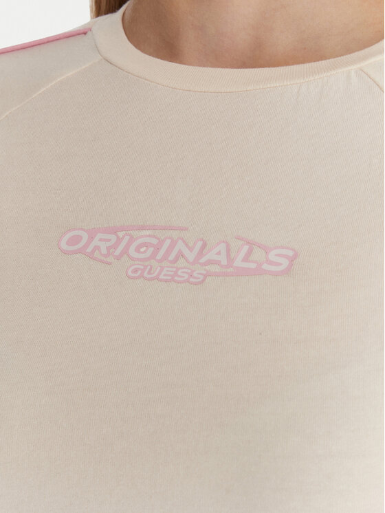 Guess Guess T-krekls W6RI39 KCBF1 Écru Regular Fit