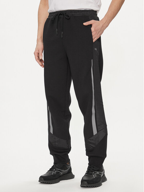 BOSS Boss Sportinės kelnės Hadikon 50504888 Juoda Relaxed Fit