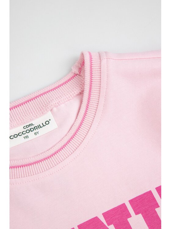 Coccodrillo Coccodrillo Tričko ZC6143201LGD-007 Ružová Regular Fit