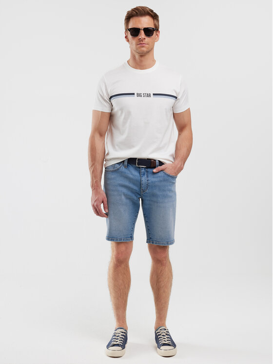 BIG STAR BIG STAR T-Shirt LEXOR Biały Basic Fit