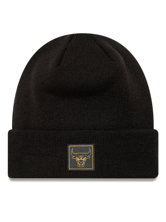Czapka New Era, Czarna, Chicago Bulls Metallic Badge Cuff Knit 60424828