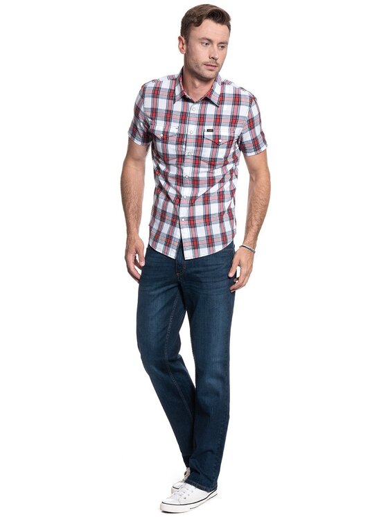 Lee Lee Camicia WESTERN SS SHIRT Rosso Regular Fit