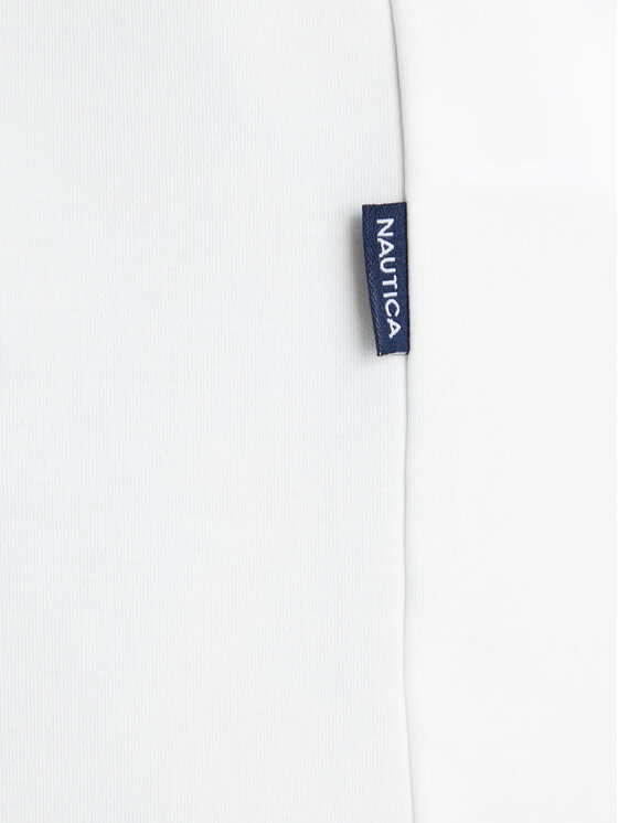 Nautica Nautica Тишърт W126-NAMTS-1010-01X Бял Regular Fit