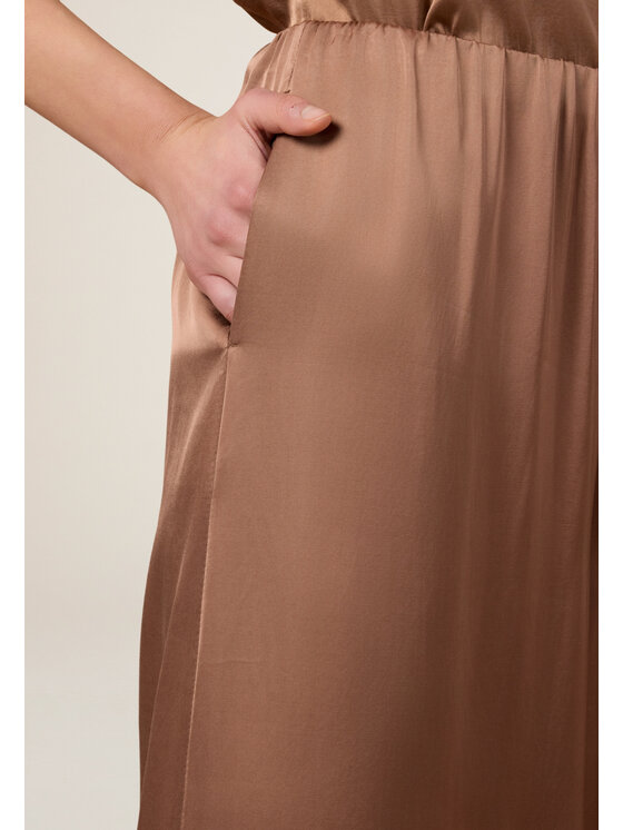 Oltre Oltre Pantaloni di tessuto P280J002368N012 Marrone Baggy Fit