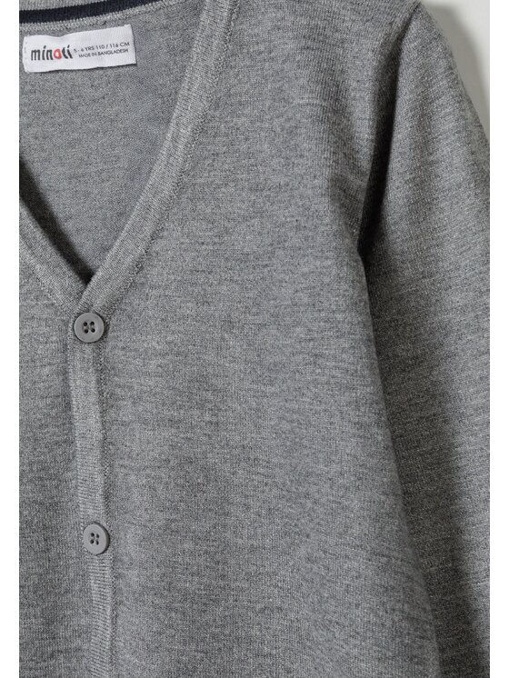 minoti minoti Kardigan 27KNIT46 Szary Regular Fit