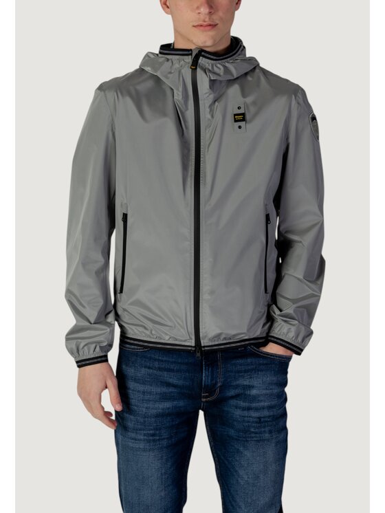 Blauer Blauer Μπουφάν δερμάτινο FARRIN Γκρι Regular Fit