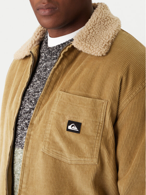 Quiksilver Quiksilver Преходно яке Dna Sherpa Harrington EQYJK04201 Бежов Regular Fit