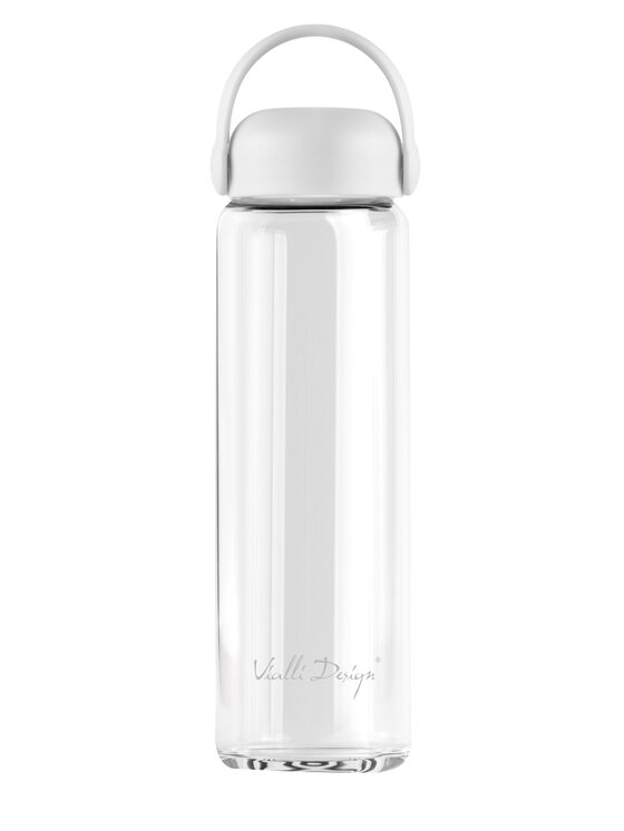 Vialli Design Vialli Design Butelka na wodę SZKLANA BUTELKA NA WODĘ 540ML FUORI BIAŁA 30220 Biały
