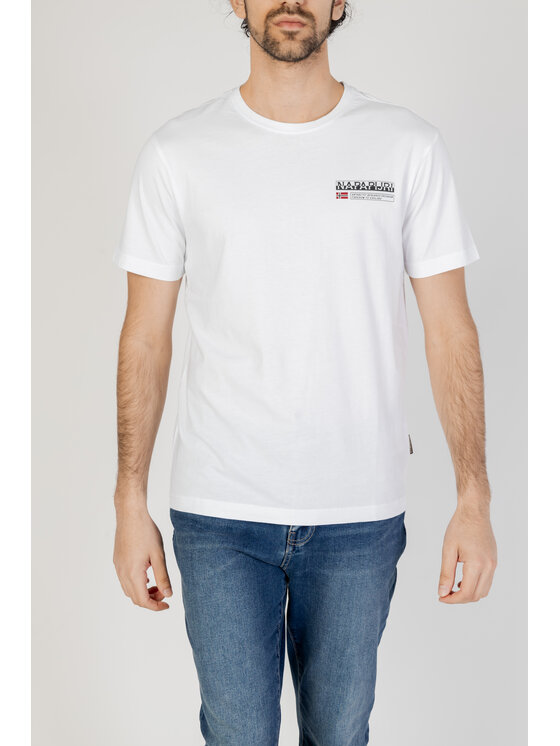 Napapijri T-shirt S-KASBA Bianco Shirt Fit, taglia : XXL