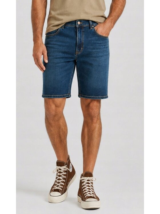 Wrangler Wrangler Szorty jeansowe Texas Shorts Niebieski Basic Fit