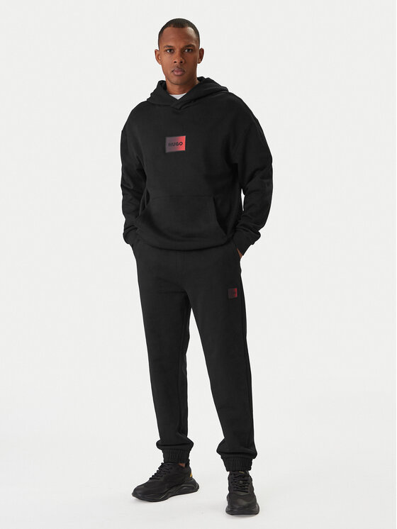 HUGO HUGO Mikina Danohood 50553145 Černá Relaxed Fit
