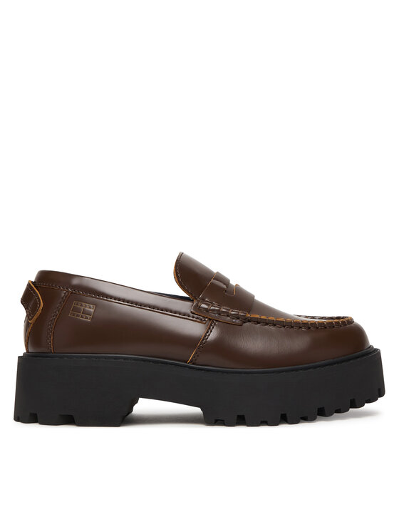 Tommy Hilfiger Tommy Hilfiger Loferi Archive '01 Leather Loafer EN0EN03022 Brūns