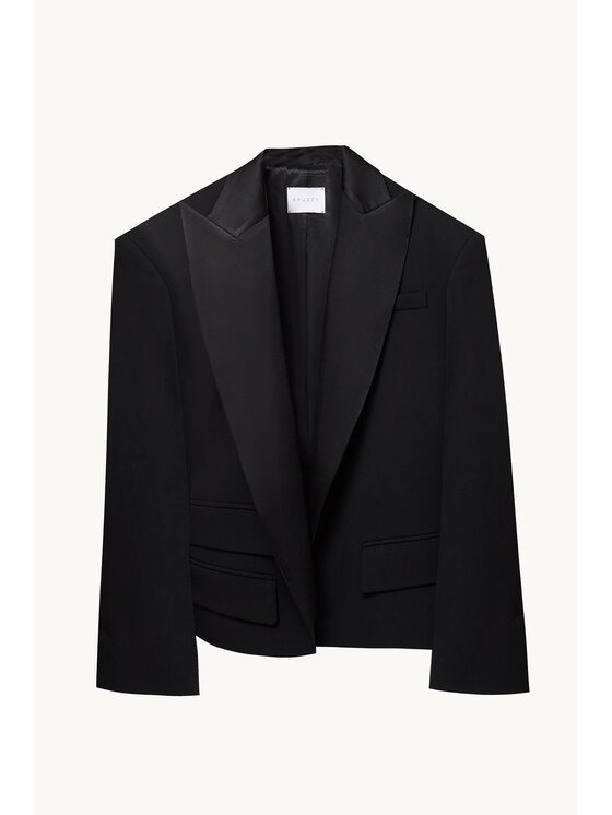 Epuzer Epuzer Marynarka Wool blazer Czarny Standard Fit
