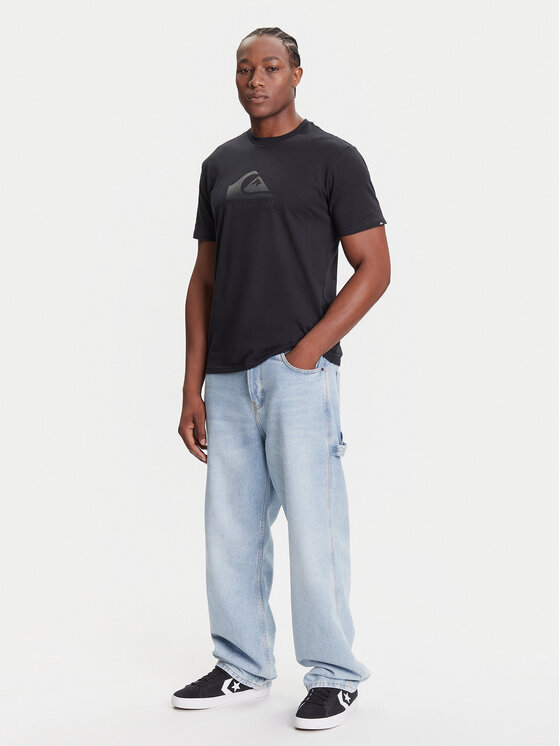 Quiksilver Quiksilver T-shirt Ev Comp Logo EQYZT08182 Crna Regular Fit