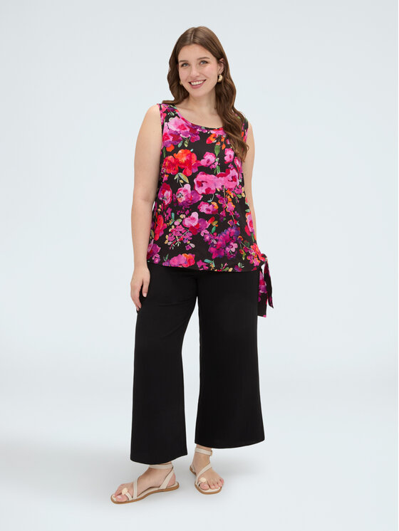Fiorella Rubino Fiorella Rubino Spodnie materiałowe P012T105336N033 Czarny Regular Fit