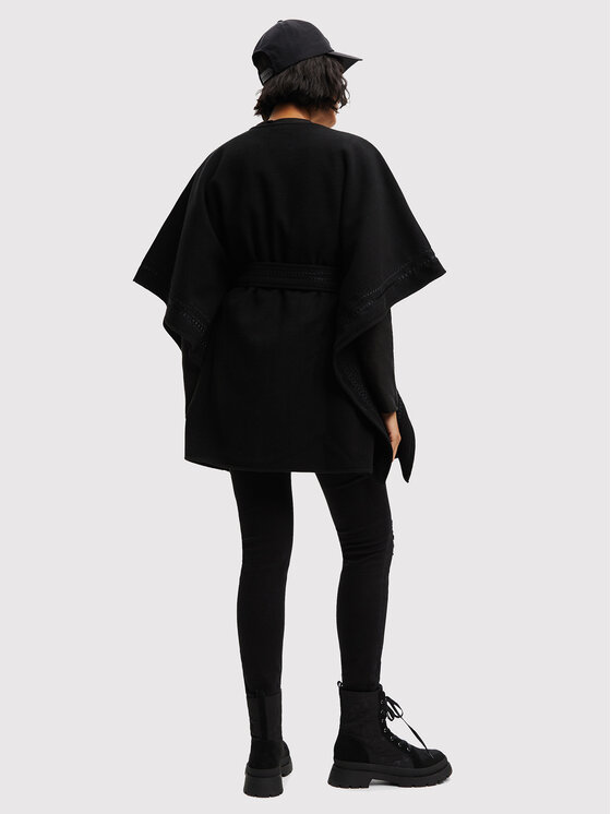 Desigual Desigual Pončas Aladin 22WAIA38 Juoda Relaxed Fit