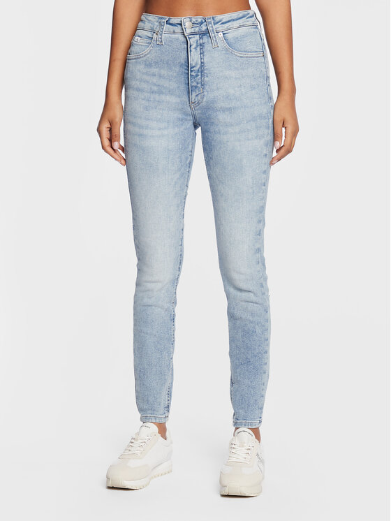 Calvin Klein Jeans Jeans hlače J20J220184 Modra Super Skinny Fit