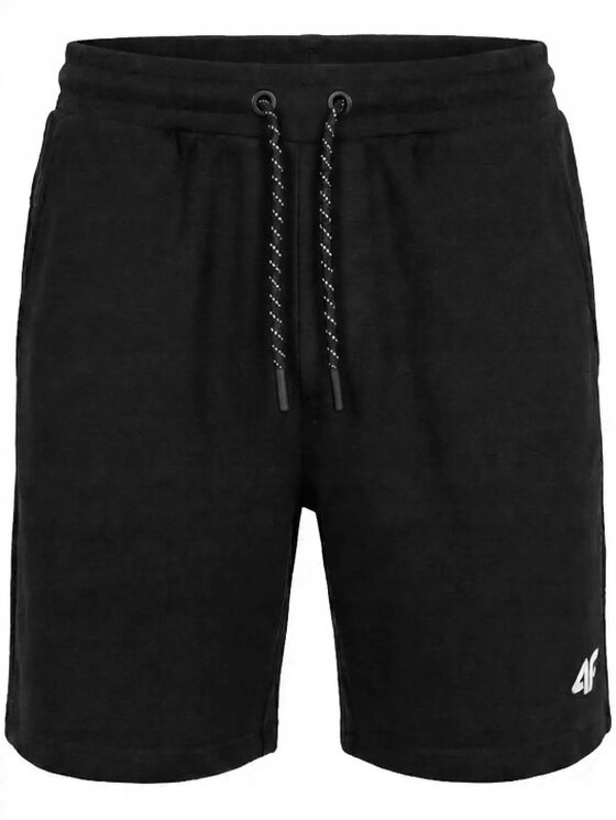 4F 4F Szorty sportowe 4FWMM00TSHOM0836 Czarny Regular Fit