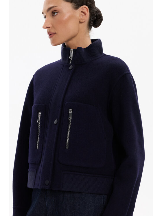 Deni Cler Milano Deni Cler Milano Kurtka przejściowa T-DC-9069-F5-90-59-1 Granatowy Regular Fit