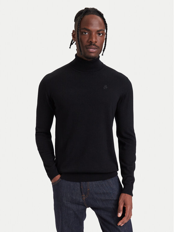 KARL LAGERFELD KARL LAGERFELD Golf 655058 564399 Czarny Regular Fit