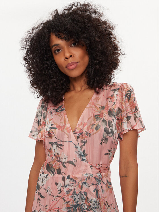 Guess Guess Haljina za svaki dan New Juna Long W4GK38 WG4D2 Ružičasta Regular Fit