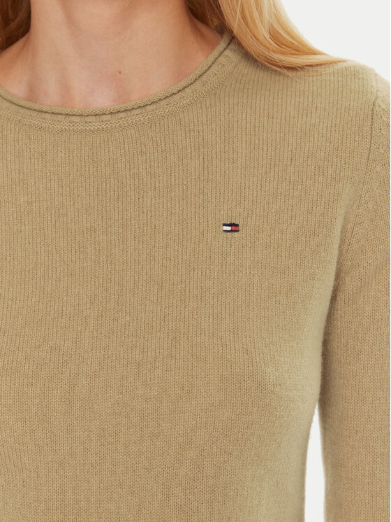 Tommy Hilfiger Tommy Hilfiger Pulover WW0WW44161 Rjava Regular Fit