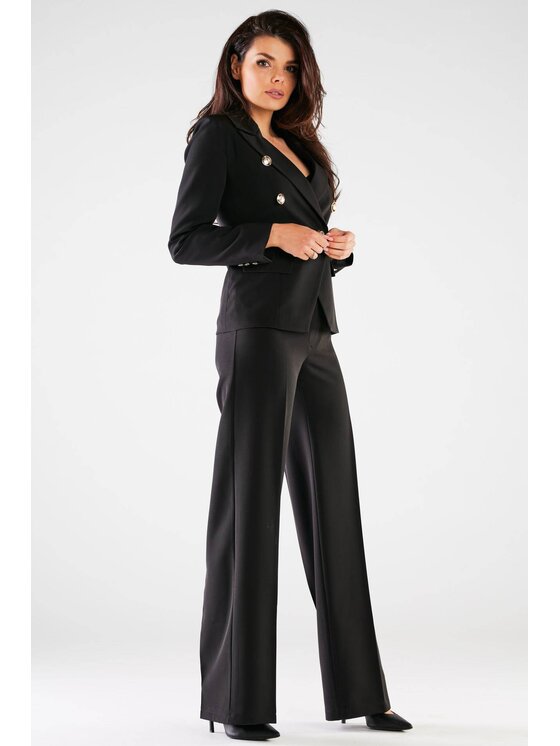 Awama Awama Dámské kalhoty A442 Černá Basic Fit