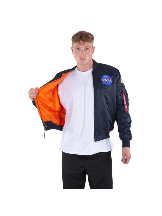 Alpha Industries Alpha Industries Kurtka bomber AI.166107-07-5XL Granatowy Slim Fit