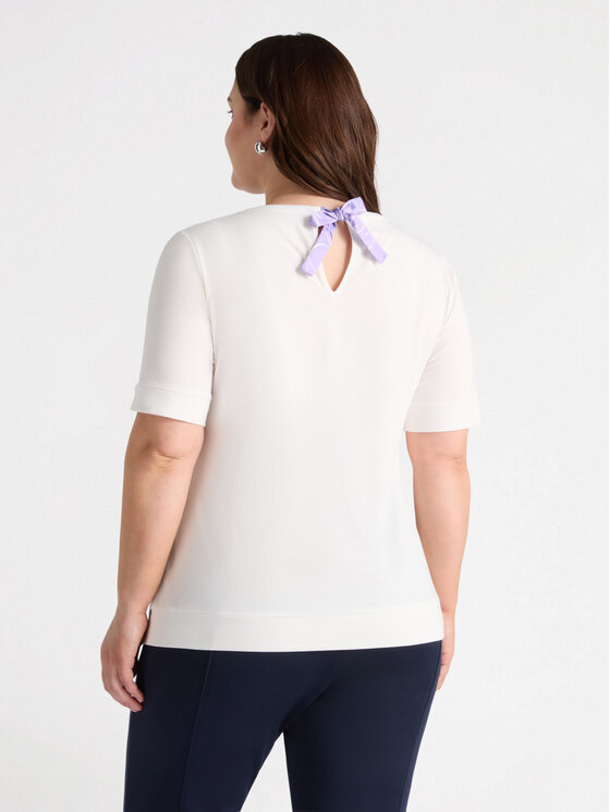 Fiorella Rubino Fiorella Rubino T-Shirt G461L008261N011 Biały Regular Fit