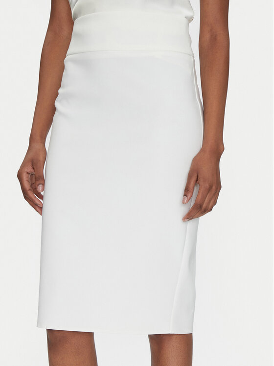 Rinascimento Rinascimento Bleistiftrock CFC0122808003 Weiß Regular Fit