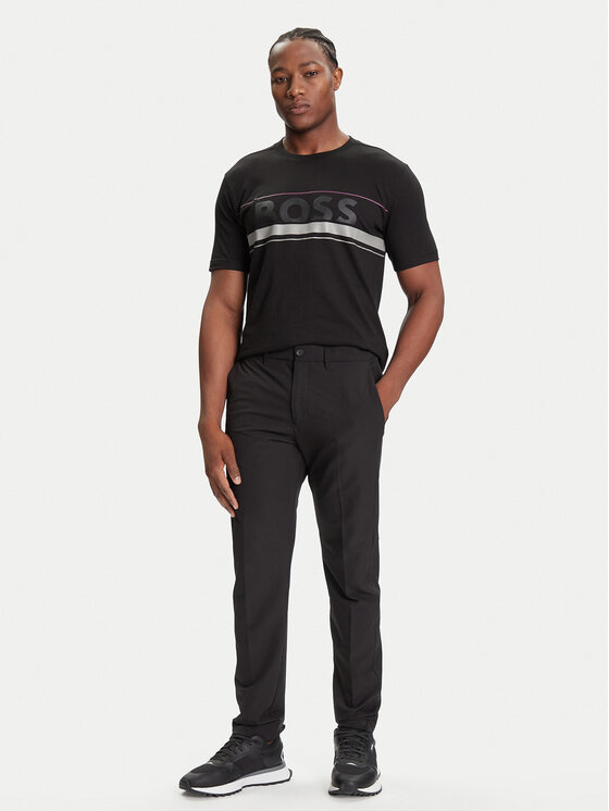 BOSS BOSS Majica Iconic Zone 50550113 Črna Regular Fit