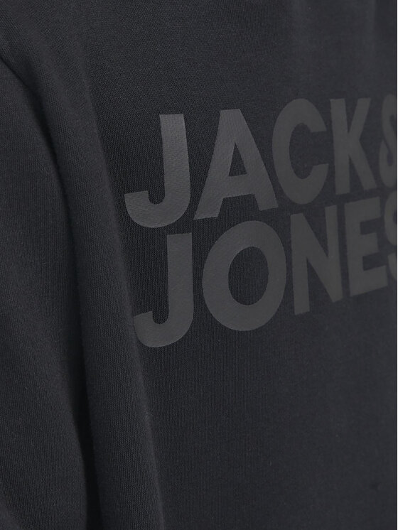 Jack & Jones Junior Jack & Jones Junior Bluza Corp Logo 12152841 Czarny Regular Fit