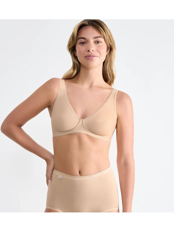Triumph Triumph Biustonosz sloggi Basic+ Soft Bra Beżowy