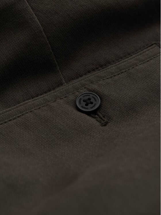 Ombre Ombre Chino kalhoty OM-PACP-0188 Khaki Regular Fit