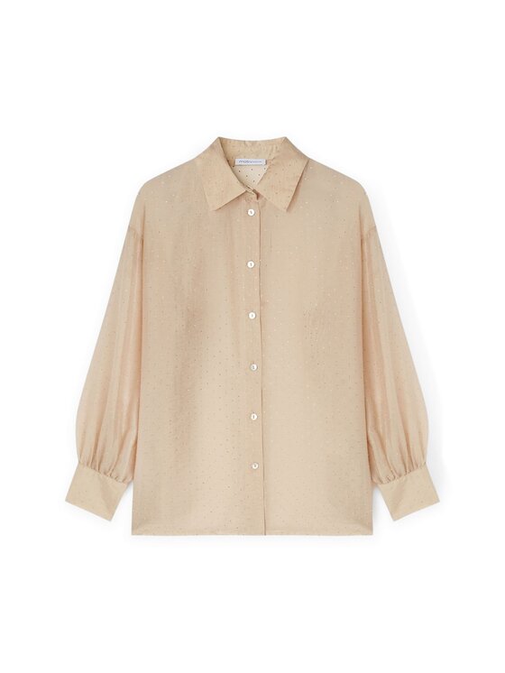 Motivi Motivi Camicia 5015W000500N002 Écru Regular Fit