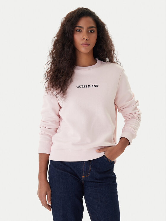 Guess Jeans Guess Jeans Bluză W4YQ10 KC811 Roz Classic Fit