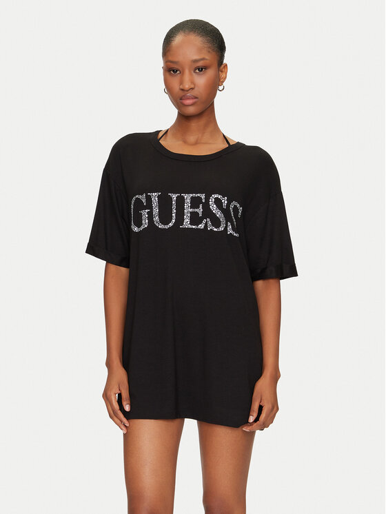 Guess Guess T-Shirt E5GI07 K68D2 Schwarz Regular Fit