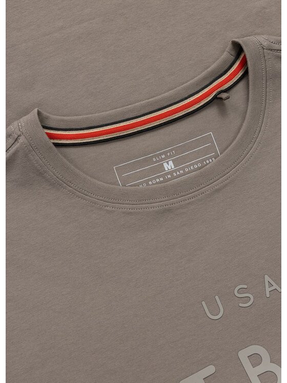 PITBULL PITBULL T-Shirt USA CAL Brązowy jasny Regular Fit