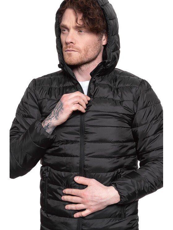 Only & Sons Only & Sons Kurtka przejściowa EDDI HOODED PUFFER Czarny Regular Fit