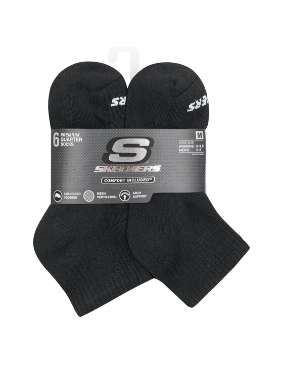 Skechers Skechers Skarpety krótkie S118214-BLK Czarny